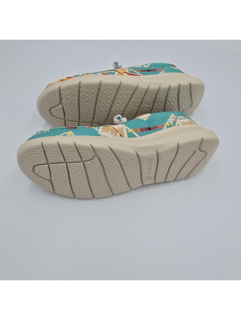 Women’s Ariat Hilo Turquoise Tempe Aztec Western Casual Shoes NWT Size 5.5 - Picture 6 of 8